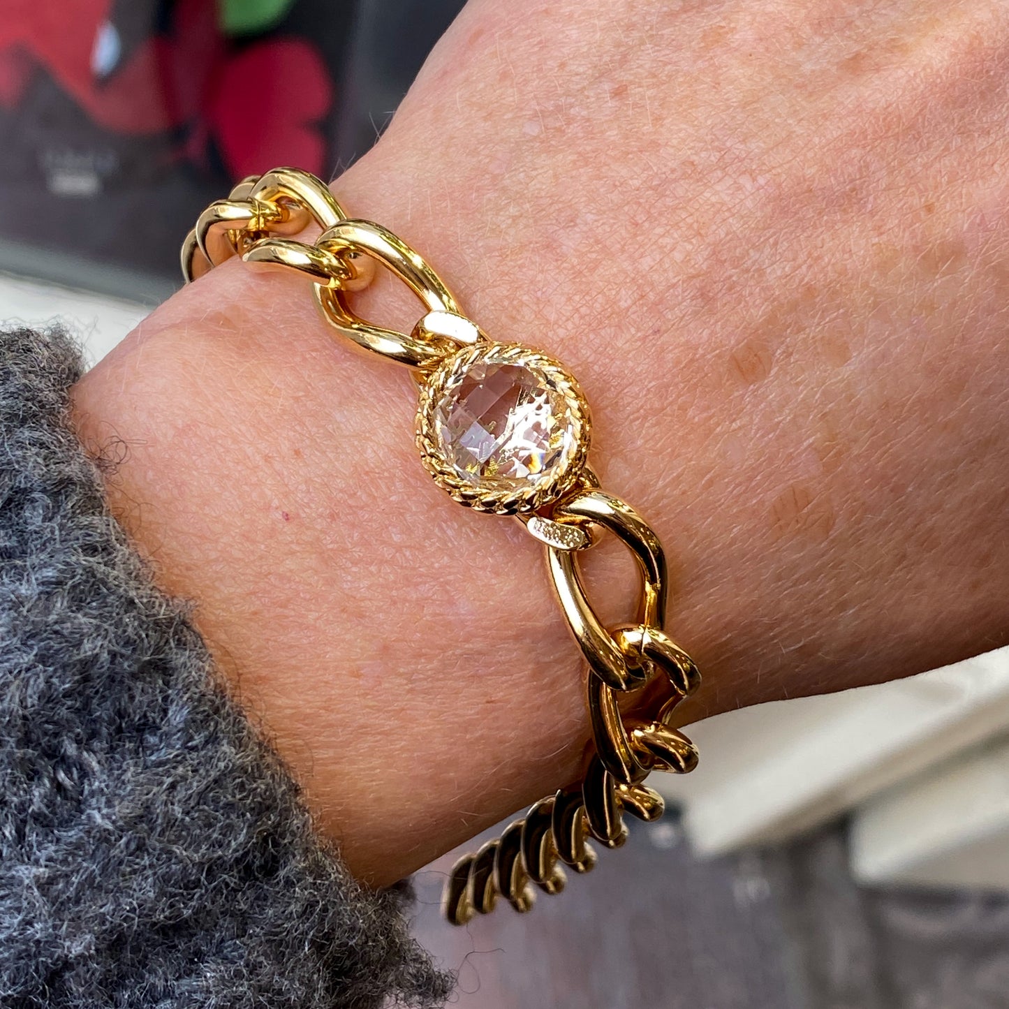 REBECCA Cocktail Bracelet With Champagne Stone - John Ross Jewellers
