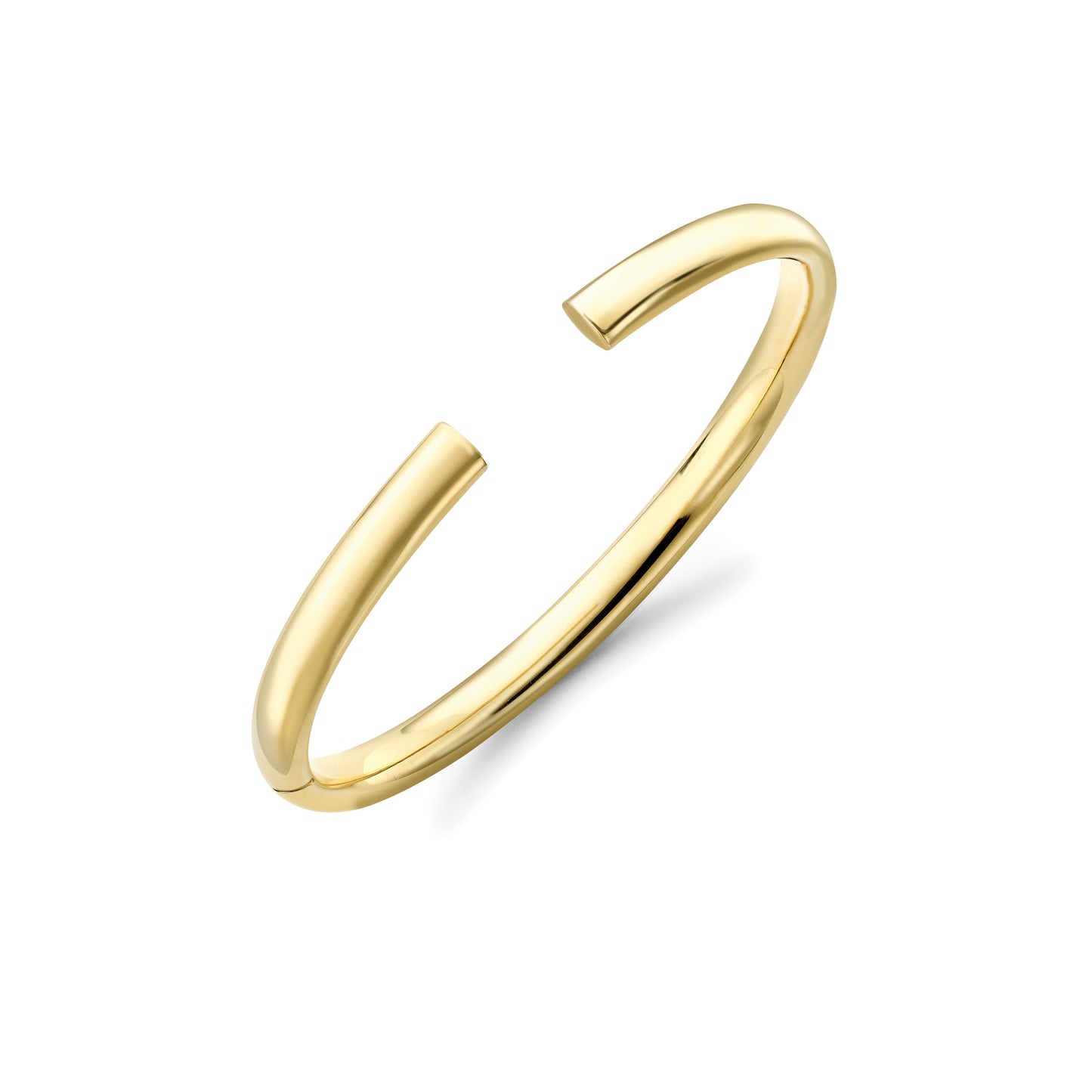 9ct Gold Polished Torc Bangle - John Ross Jewellers