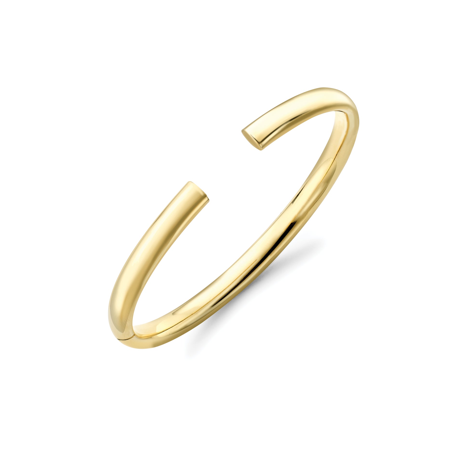 9ct Gold Polished Torc Bangle - John Ross Jewellers