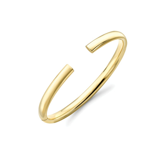 9ct Gold Polished Torc Bangle - John Ross Jewellers