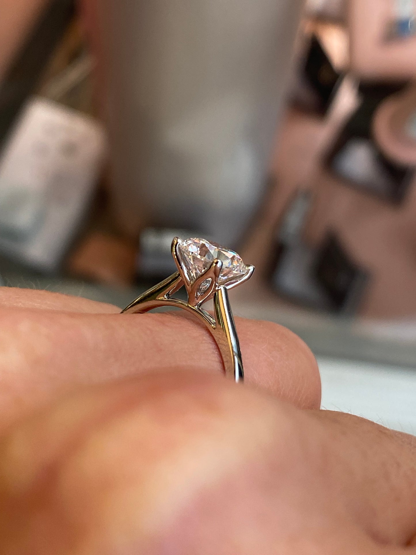 Platinum Solitaire Engagement Ring | 2.00ct Certificated Lab