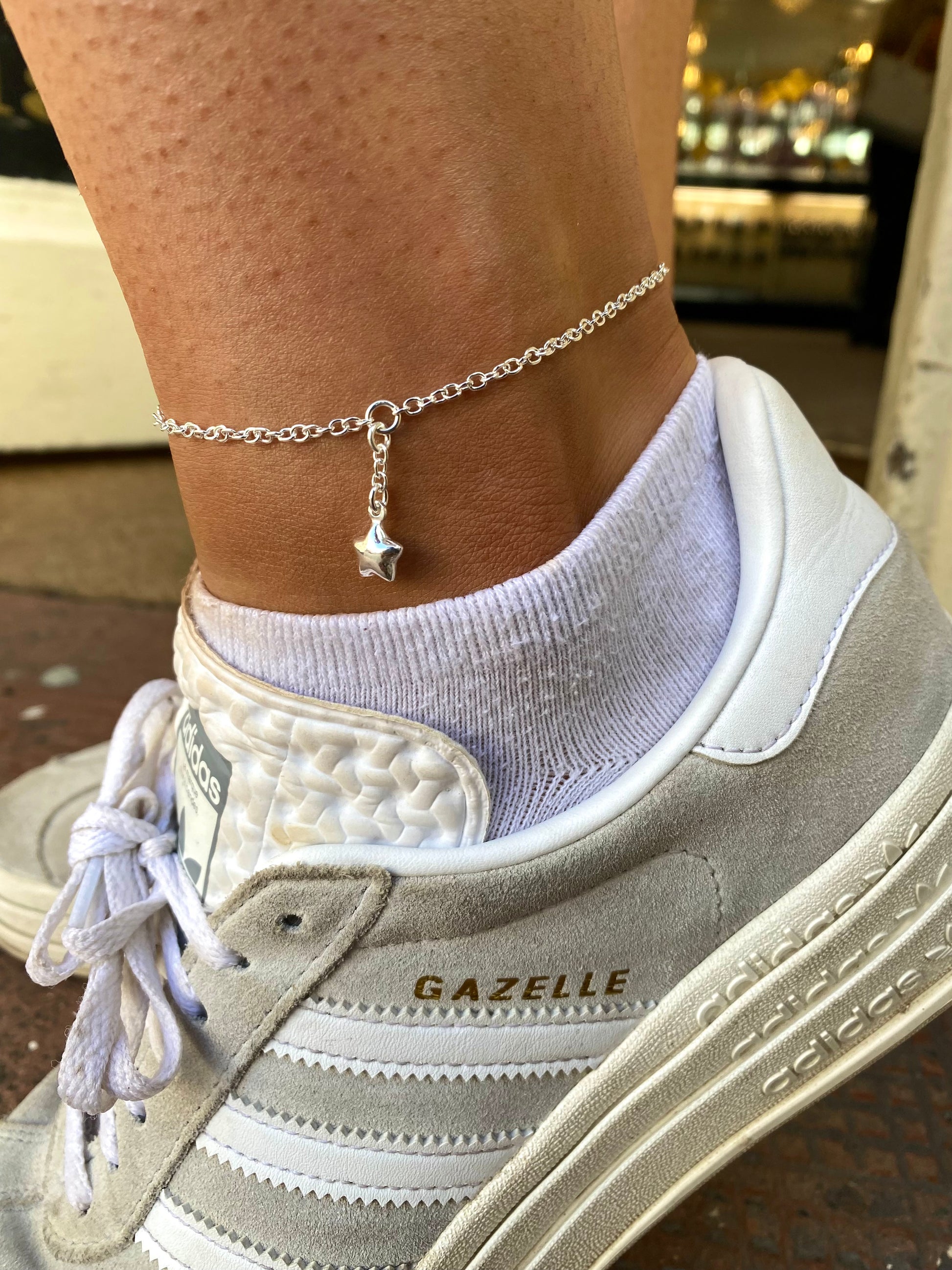 Silver Anklet - Falling Star - John Ross Jewellers