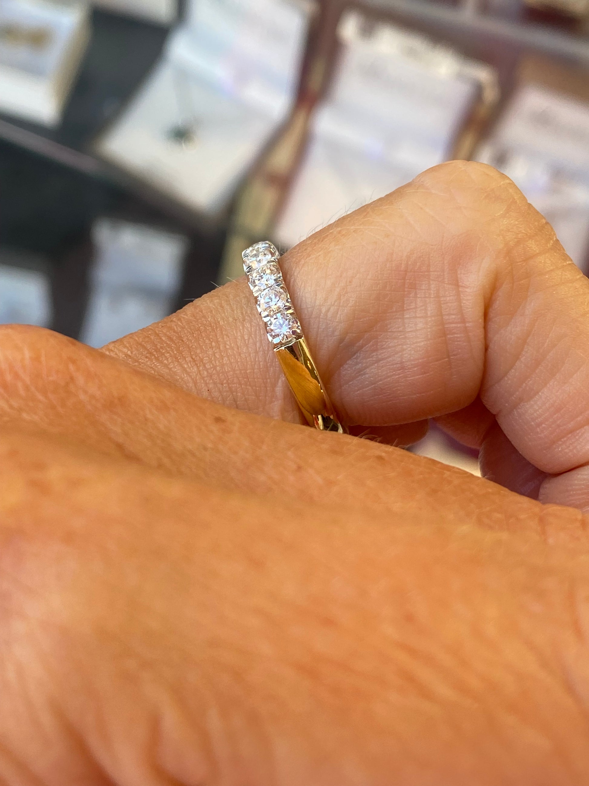 18ct Gold Eternity Ring | Lab Grown 1.03ct - John Ross Jewellers