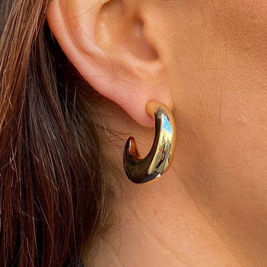 Sunshine Chunky Hoop Earrings - John Ross Jewellers