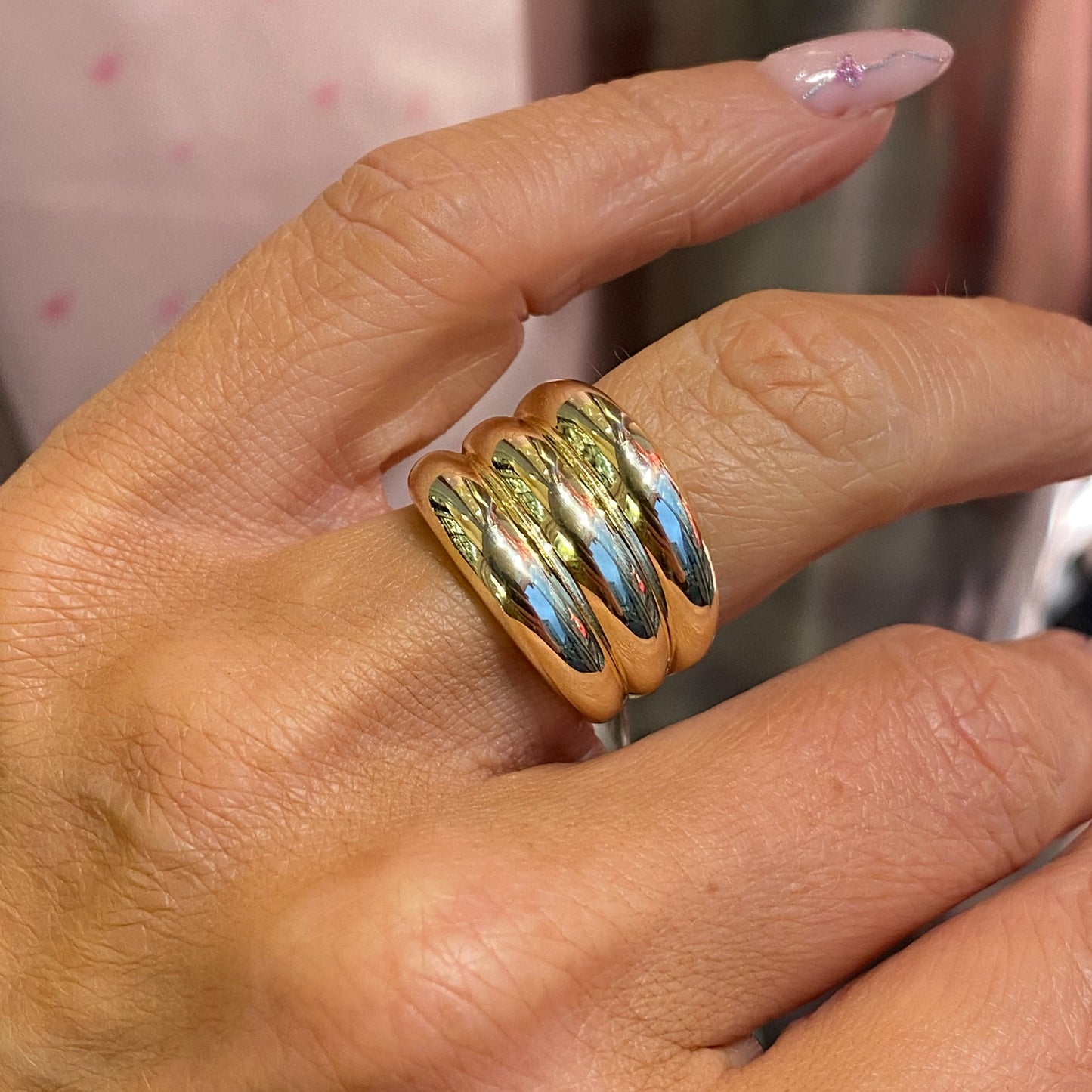 Sunshine Chunky Band Ring - John Ross Jewellers