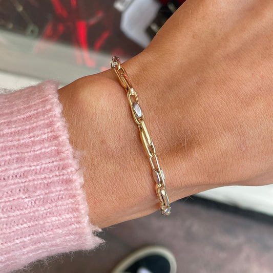 Sunshine Two Tone Bracelet | 20.5cm - John Ross Jewellers