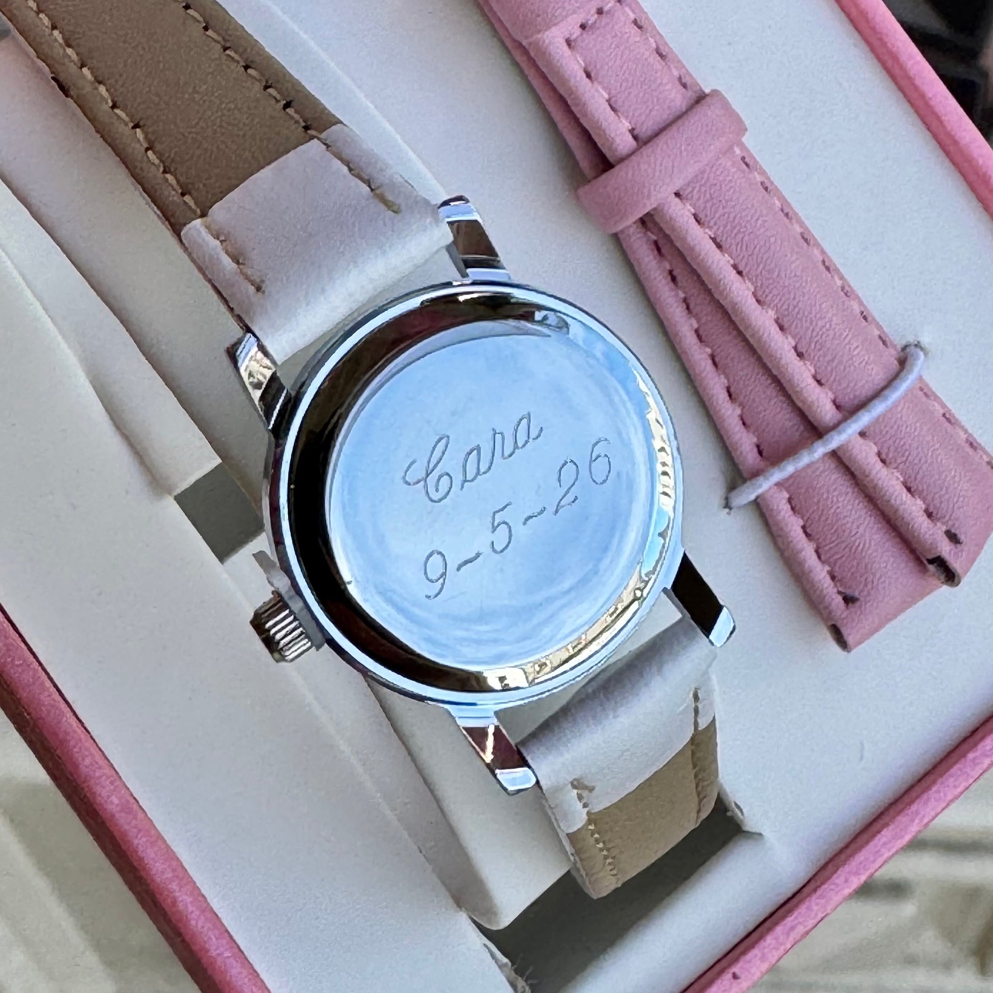 Kid’s JFH Holy Communion watch with sparkling bezel and strap set, featuring a elegant and child-friendly design for special occasions.