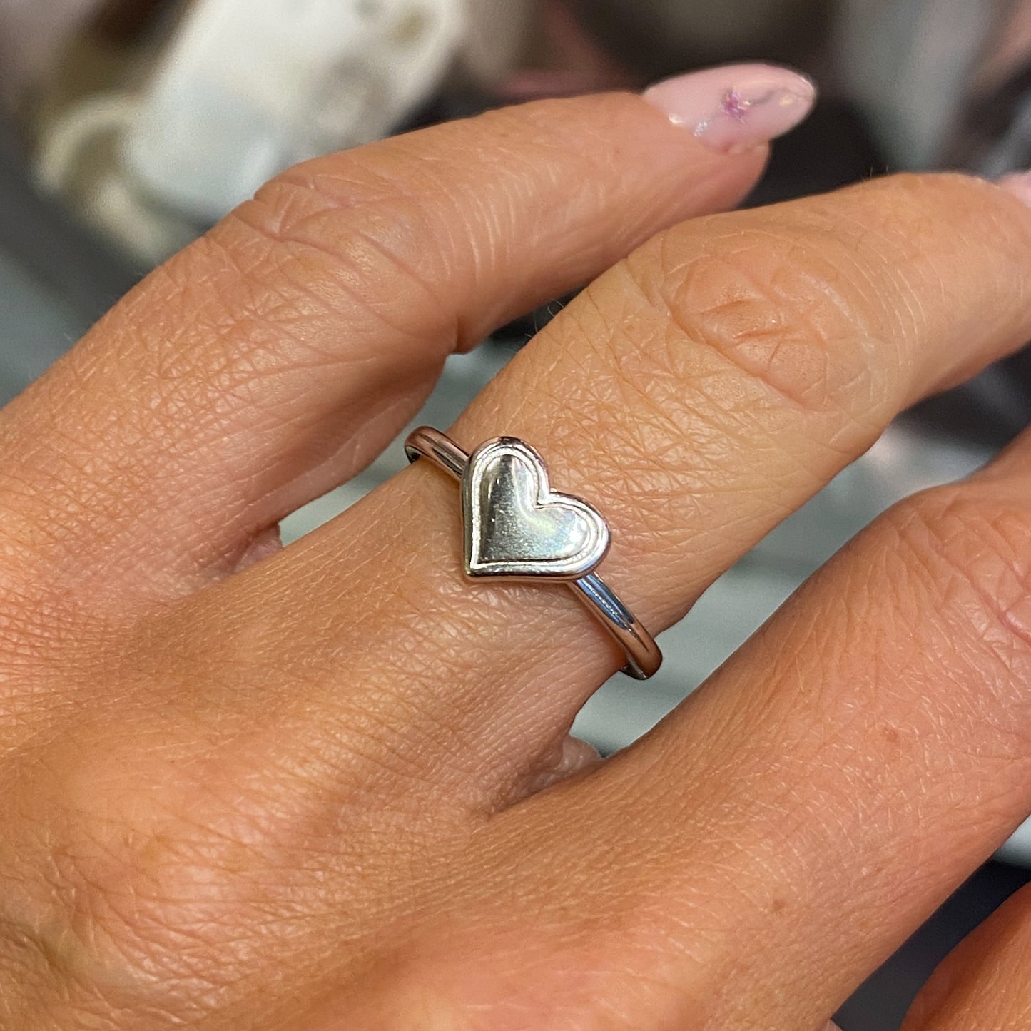 Silver Heart Signet Ring - John Ross Jewellers