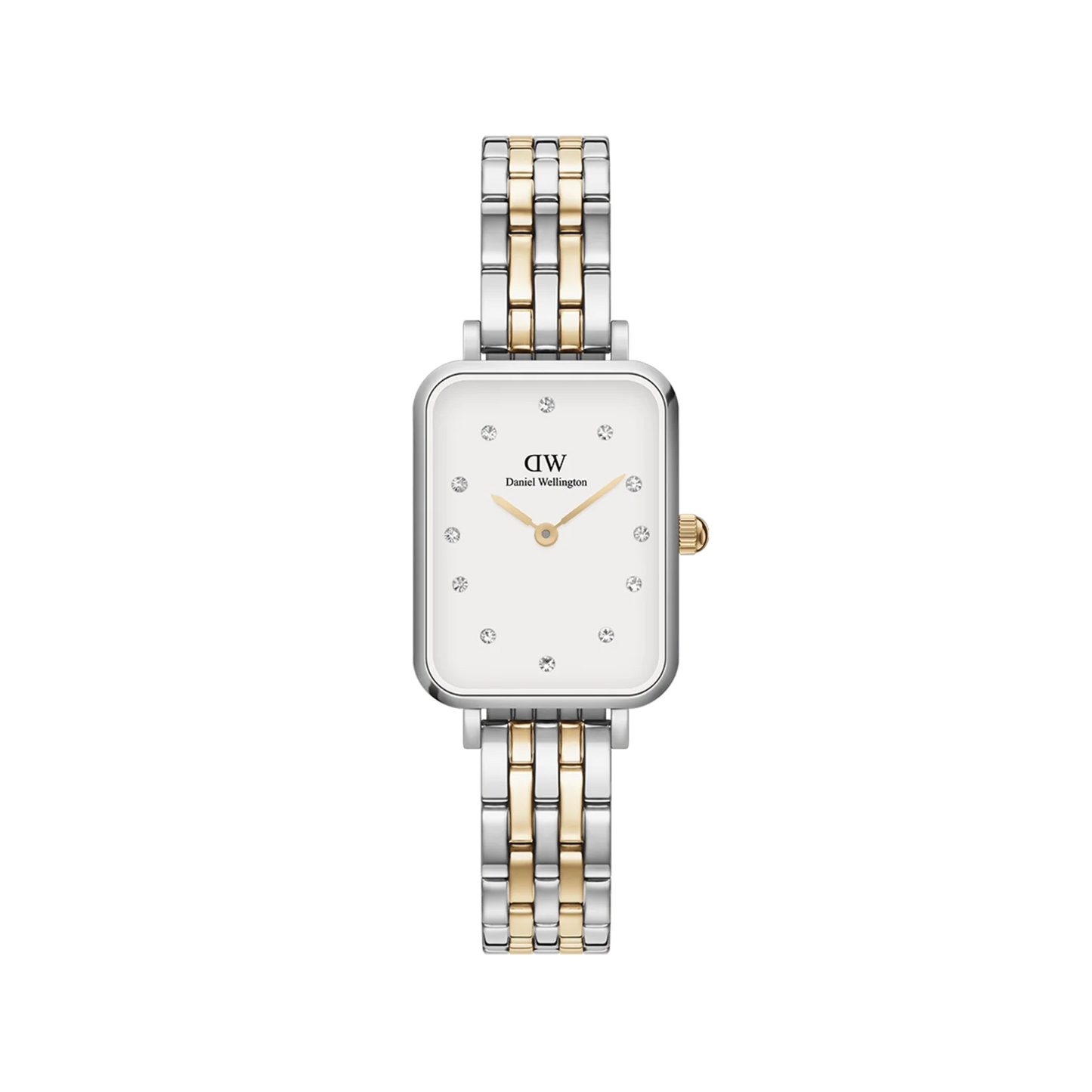 Daniel Wellington Quadro Lumine 5-Link Two-Tone | 20mm x 26mm - John Ross Jewellers