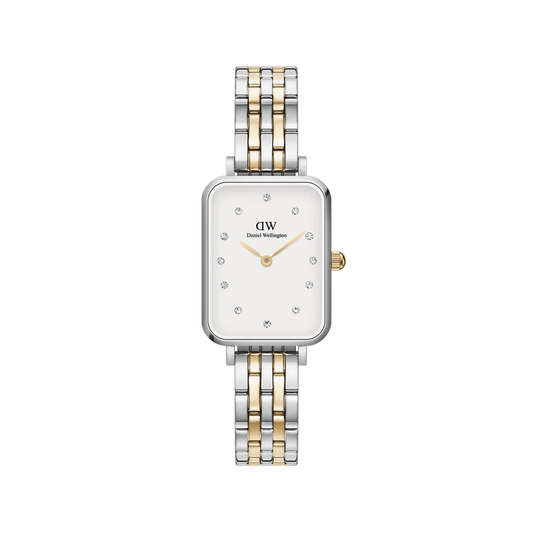 Daniel Wellington Quadro Lumine 5-Link Two-Tone | 20mm x 26mm - John Ross Jewellers