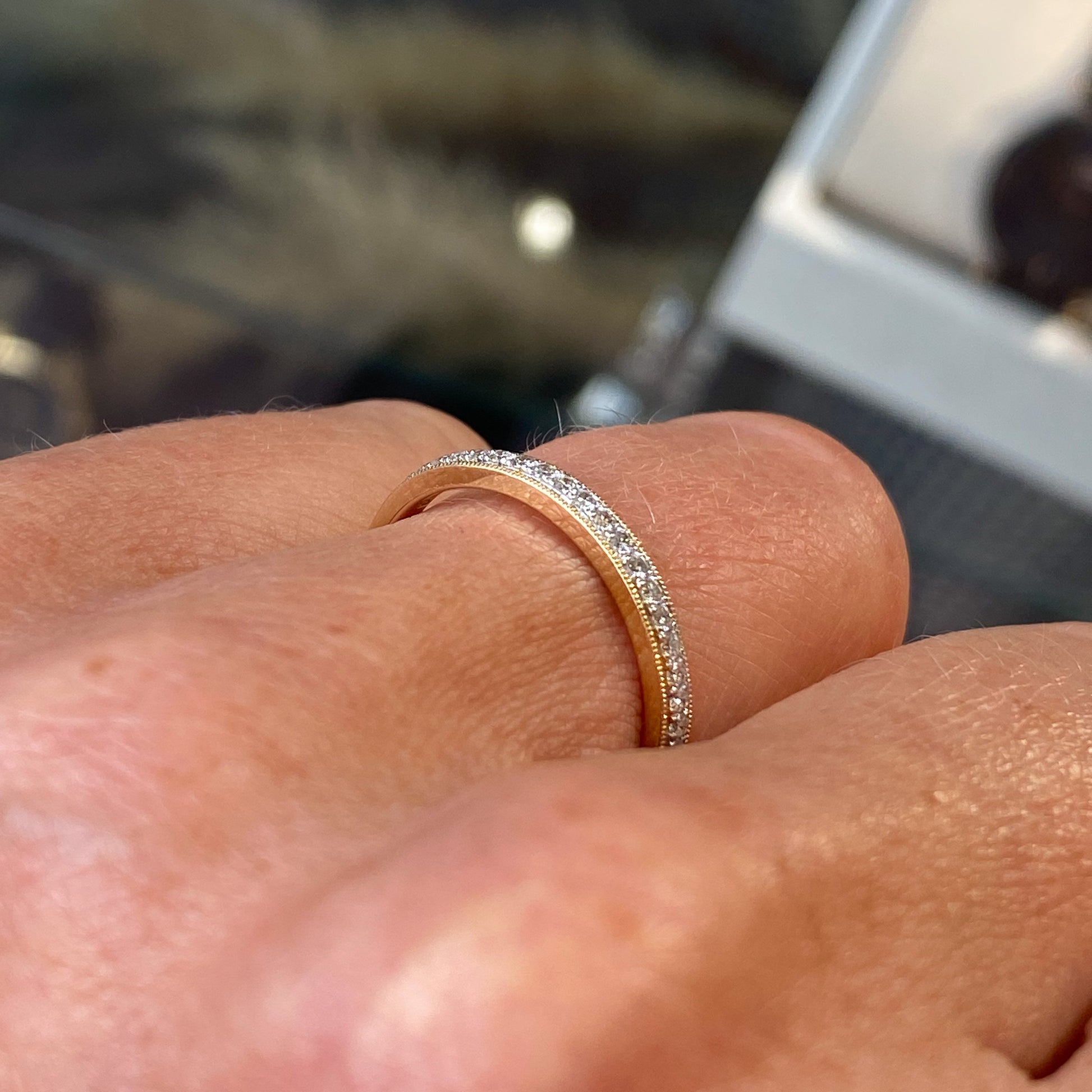 18ct Gold Diamond Wedding/Eternity Ring | 0.16ct - John Ross Jewellers