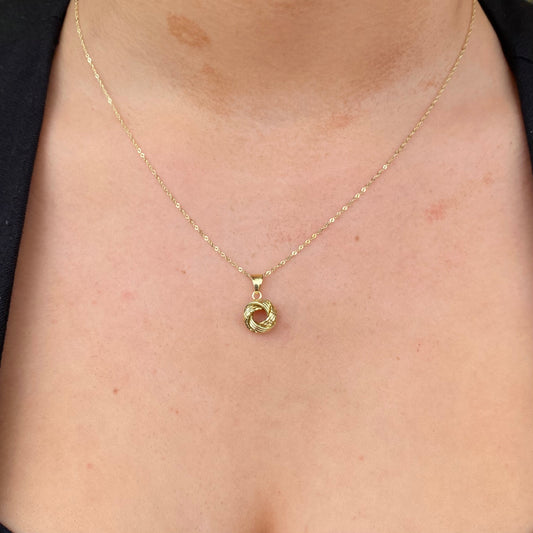 9ct Gold Rope Knot Necklace