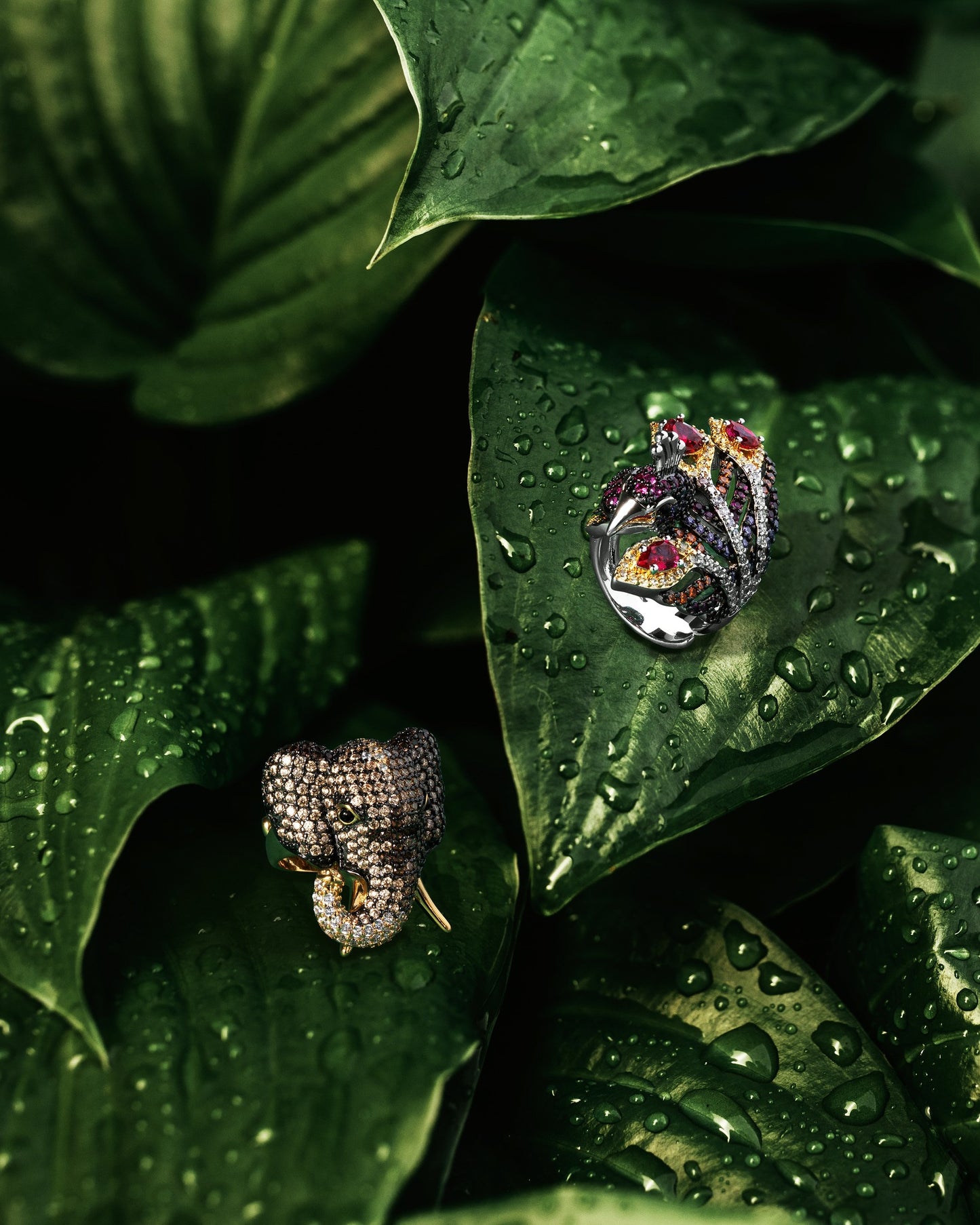 REBECCA Urban Jungle | Peacock Ring - John Ross Jewellers