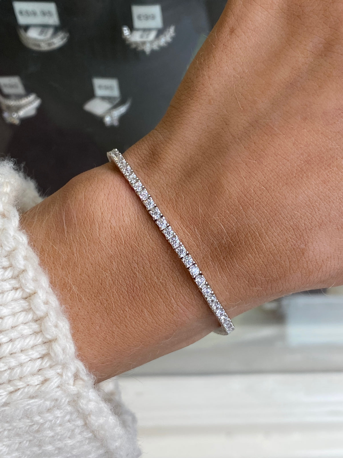 Silver CZ Tennis Bracelet | 2mm | 17.5cm