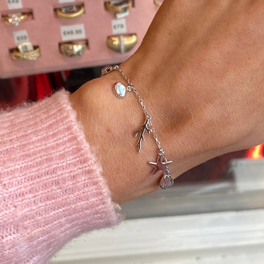 Silver Under The Sea Charm Bracelet | 16+3cm - John Ross Jewellers