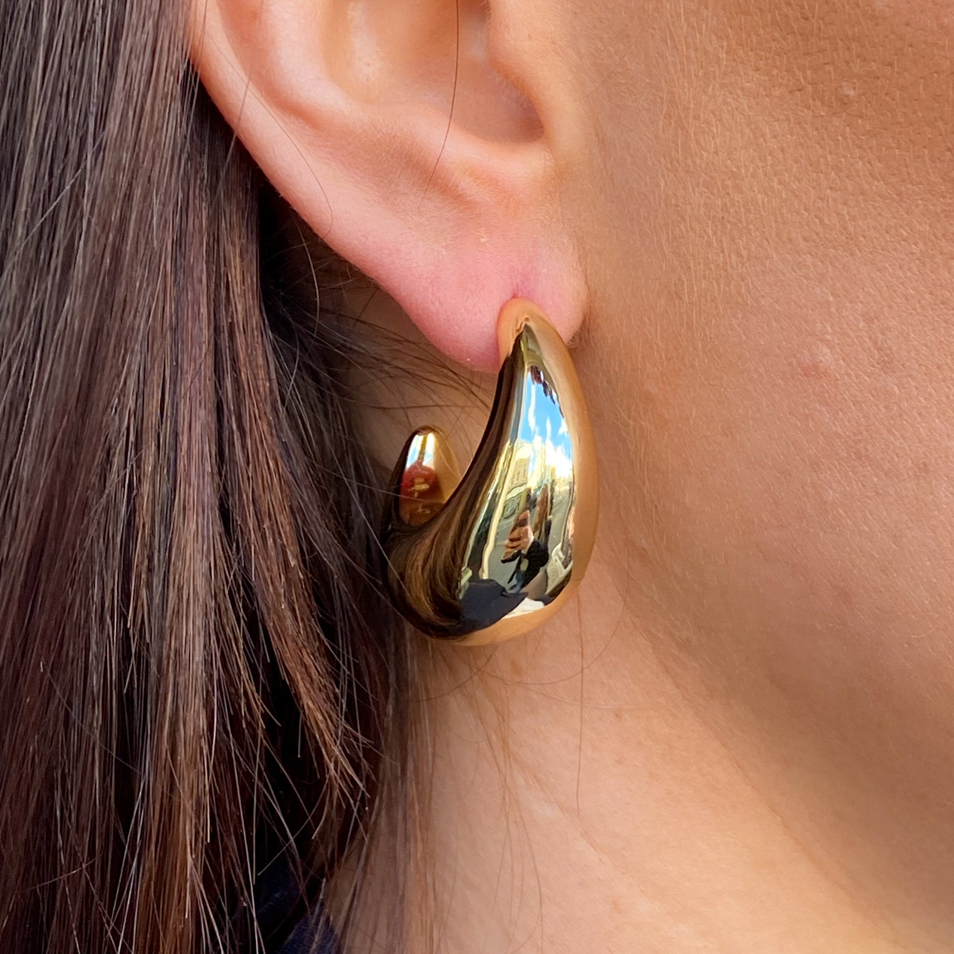 Sunshine Chunky Hoop Earrings - John Ross Jewellers