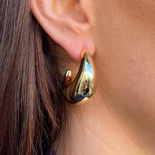 Sunshine Chunky Hoop Earrings - John Ross Jewellers