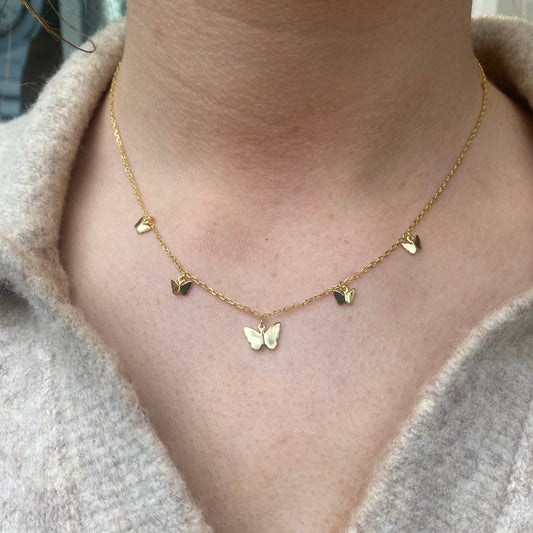 Sunshine Butterflies Necklace | 40+5cm - John Ross Jewellers