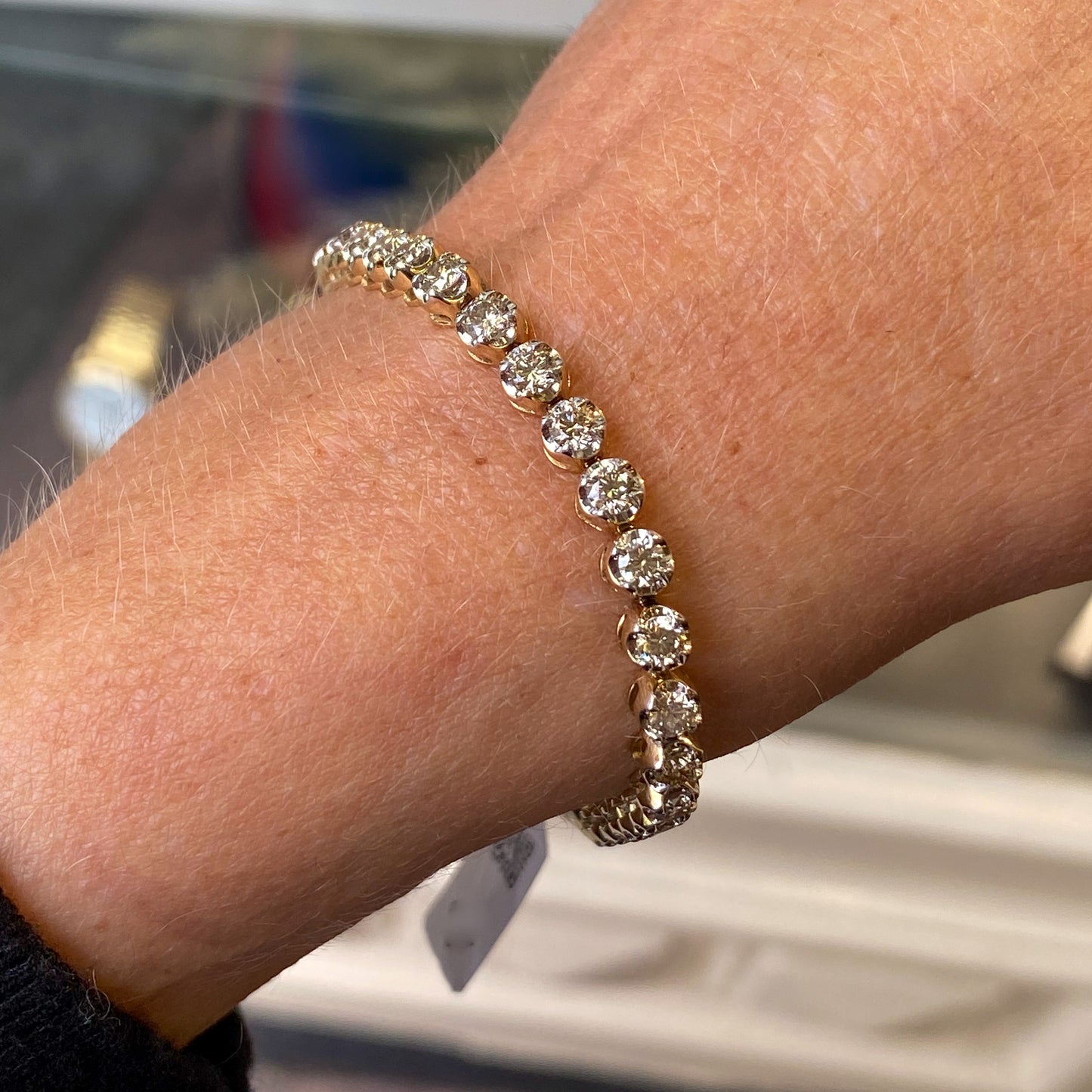 9ct Gold Diamond Line Bracelet | 5.00ct - John Ross Jewellers