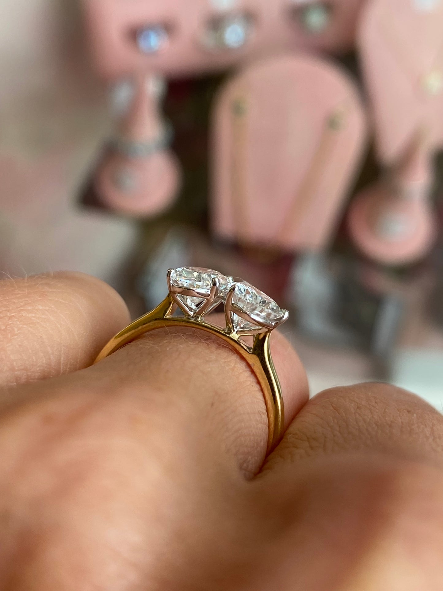 18ct gold Moi et Toi engagement ring by TCA featuring two intertwined bands with a polished finish.
