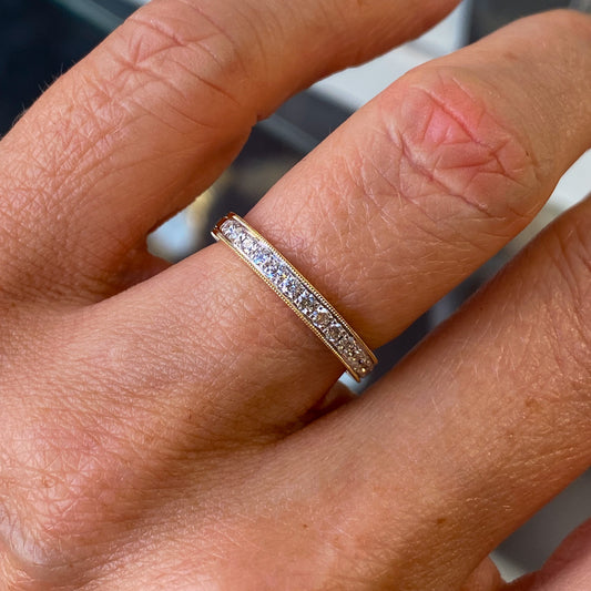 18ct Gold Diamond Wedding/Eternity Ring | 0.30ct - John Ross Jewellers