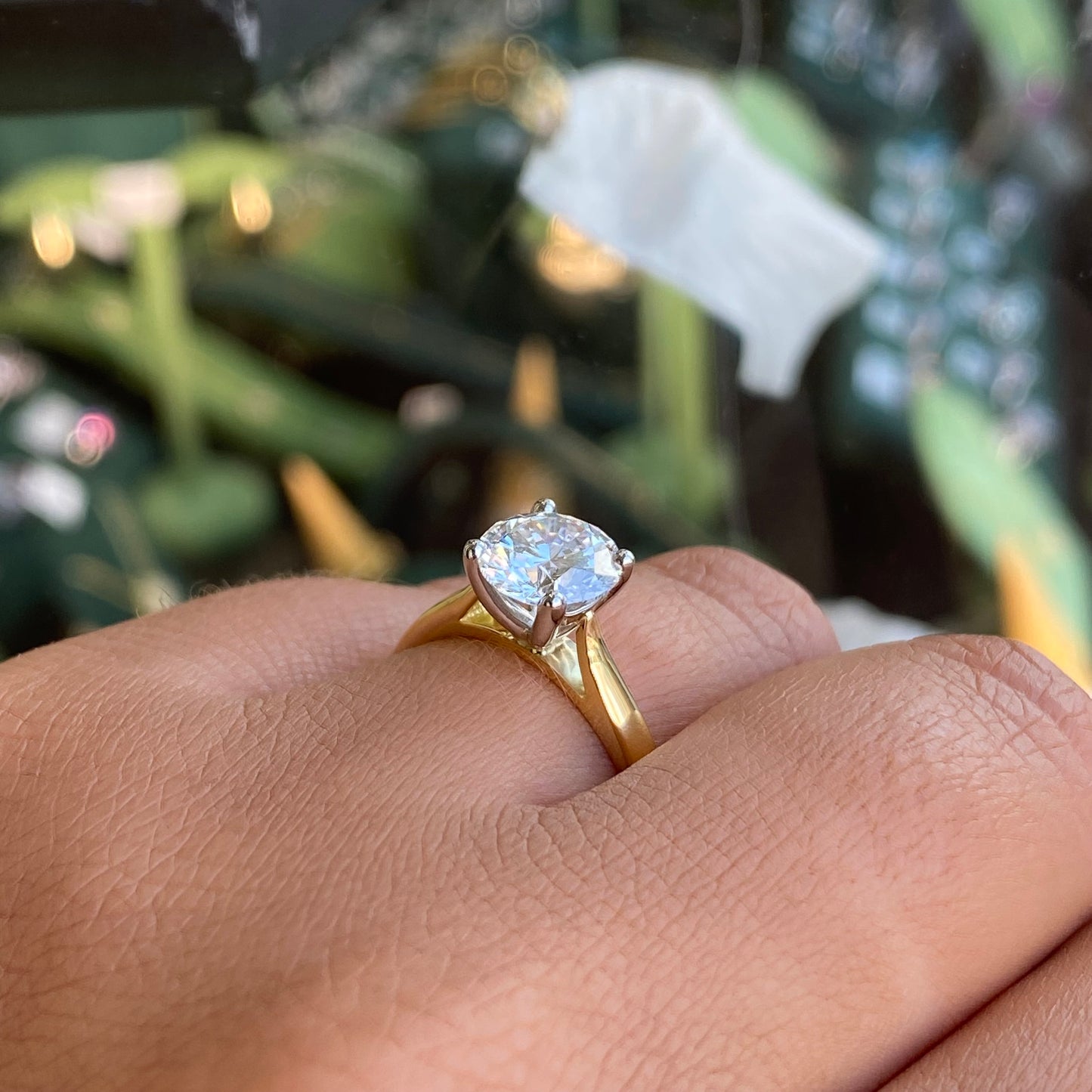 18ct Gold Solitaire Engagement Ring | Certificated Lab 1.50ct