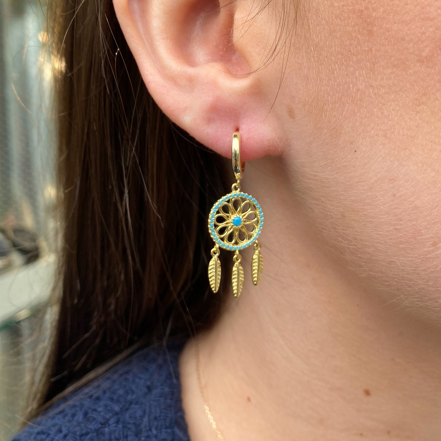Sunshine Dreamcatcher Drop Earrings - John Ross Jewellers