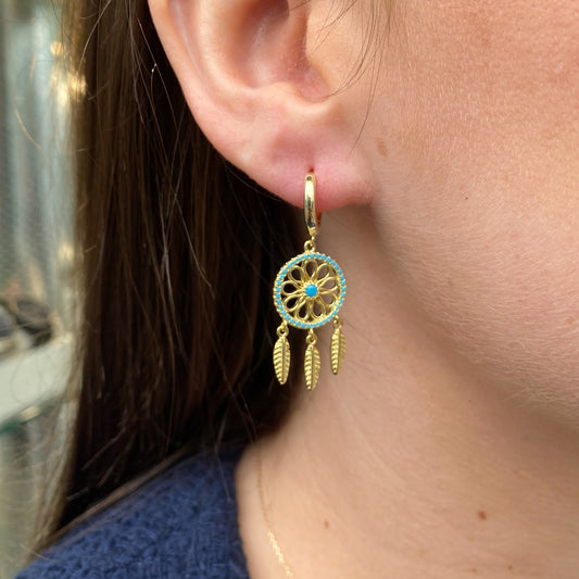 Sunshine Dreamcatcher Drop Earrings - John Ross Jewellers