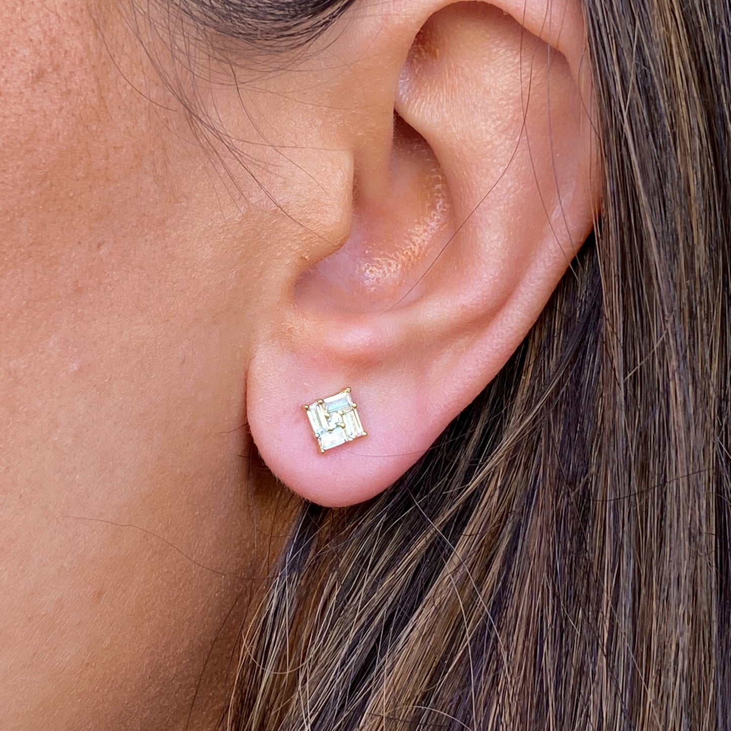 Sunshine CZ Stud Earrings - John Ross Jewellers