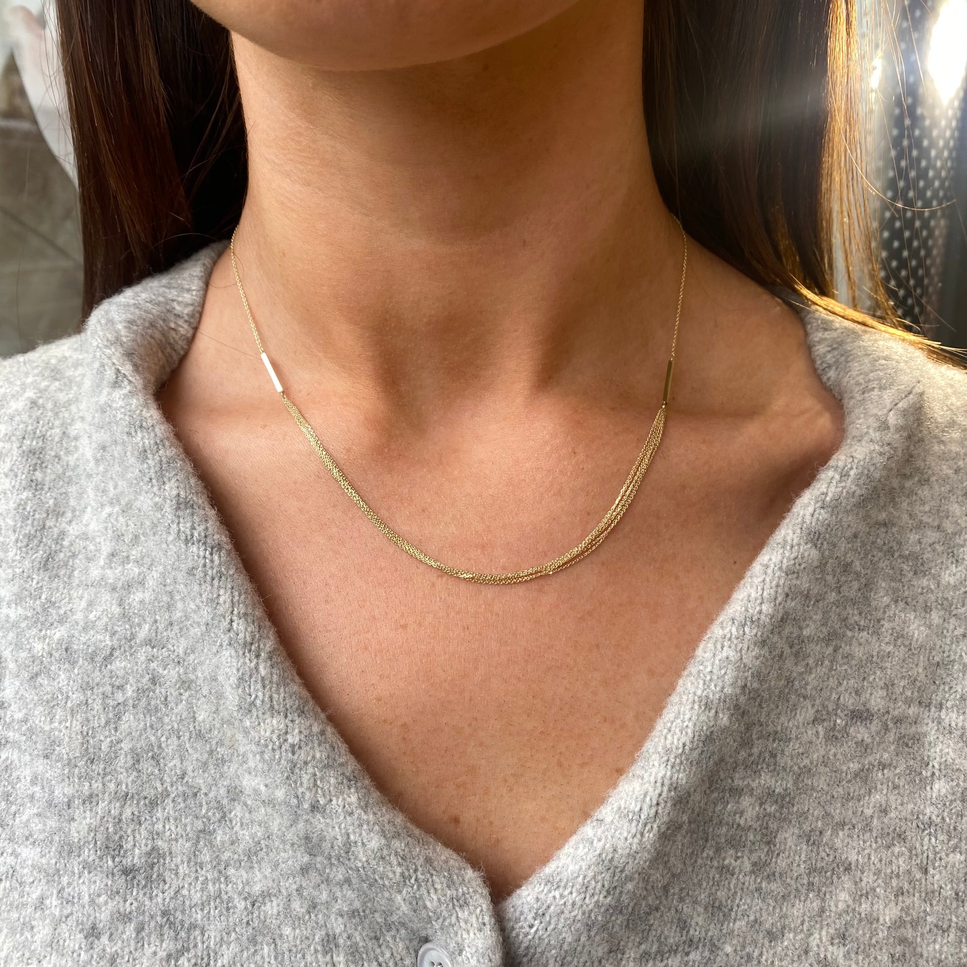 9ct Gold Multi Chain Necklace - John Ross Jewellers