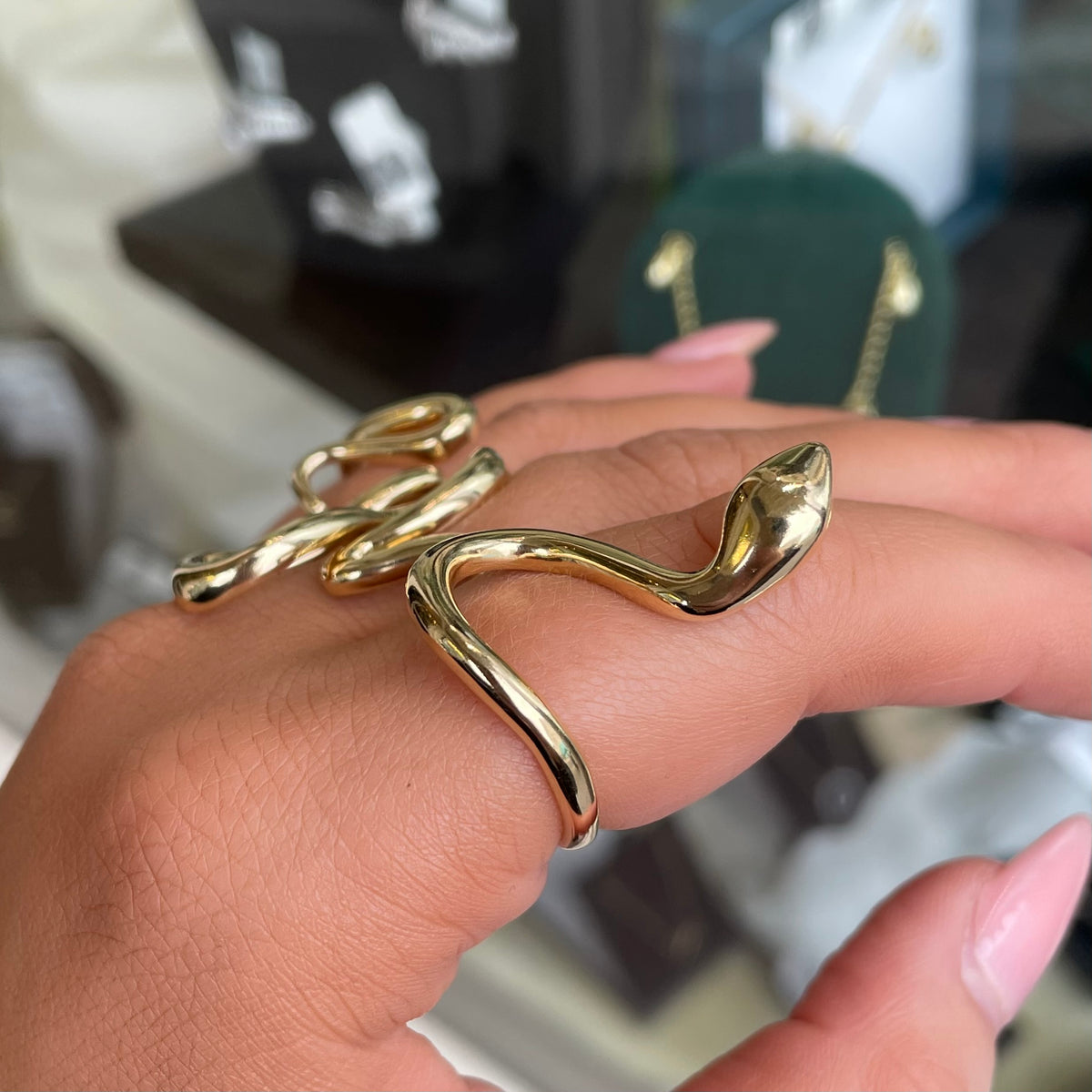 Sunshine Serpent Hand Ring