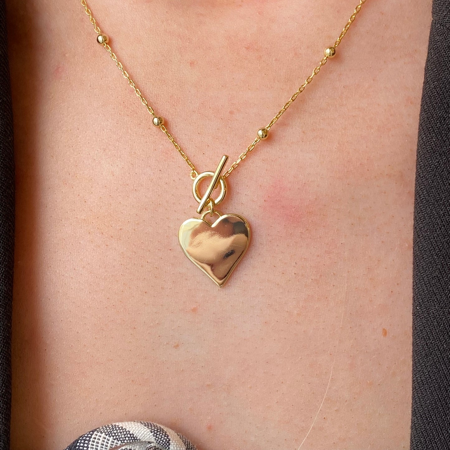 Sunshine Heart Disc Station Necklace - John Ross Jewellers