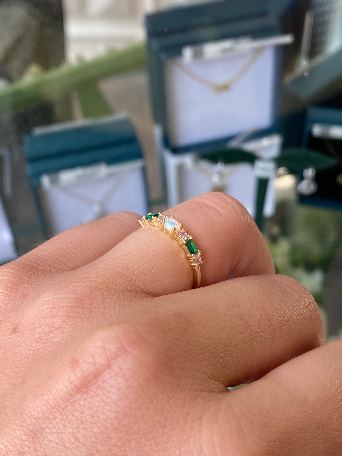 Sunshine Super Dainty Multicolour Ring