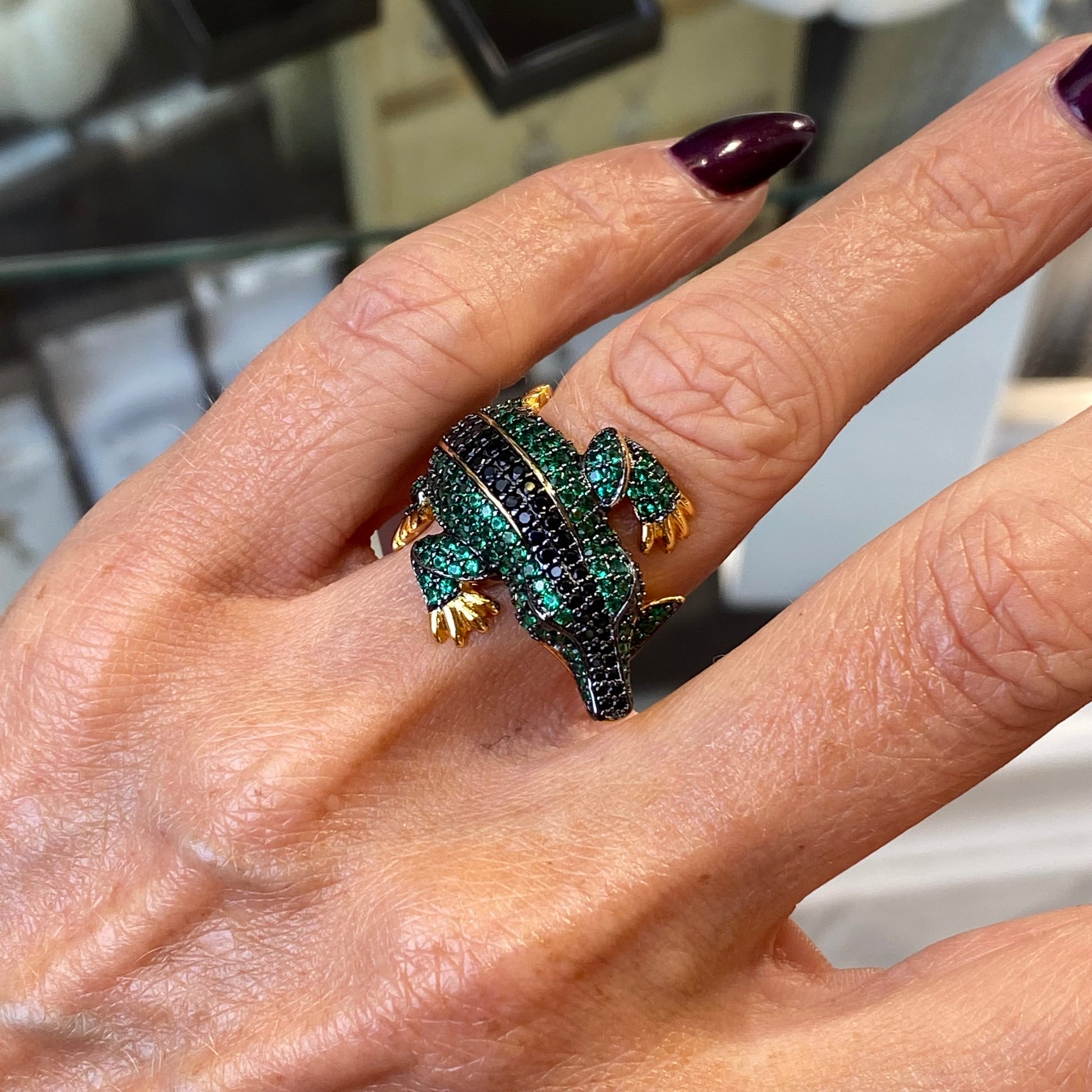 REBECCA Urban Jungle | Crocodile Ring - John Ross Jewellers