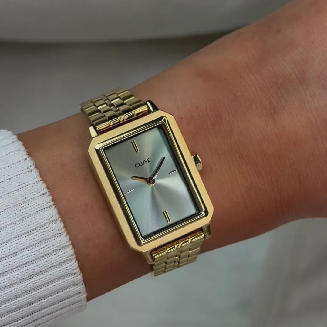 CLUSE Fluette Gold/Sage Green - John Ross Jewellers