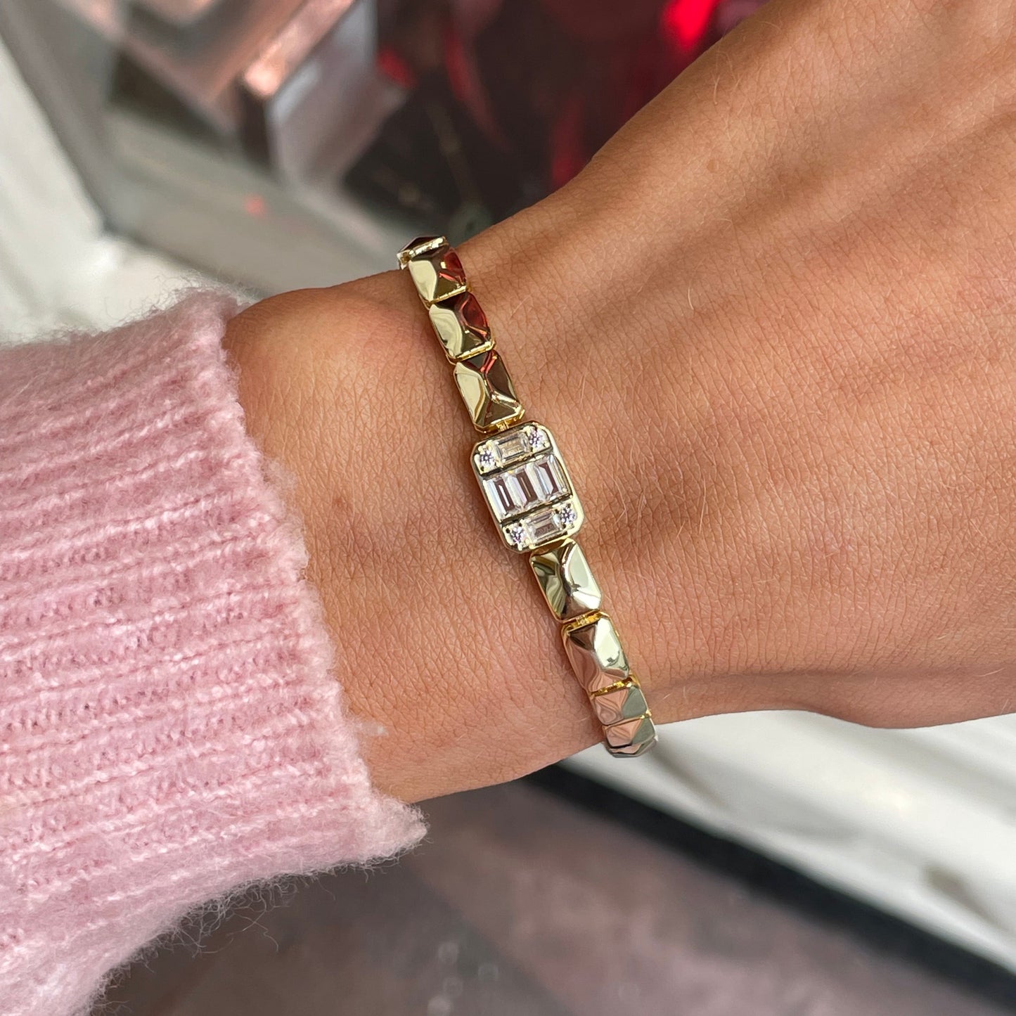 Sunshine CZ Centrepiece Bracelet - John Ross Jewellers