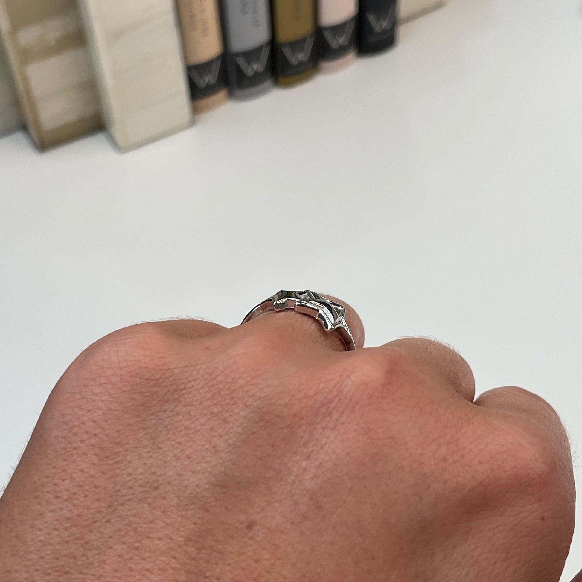 Silver Two Stars Ring - John Ross Jewellers