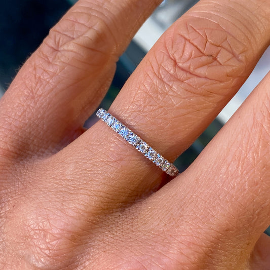 18ct White Gold Diamond Eternity Ring 0.20ct GVS - John Ross Jewellers