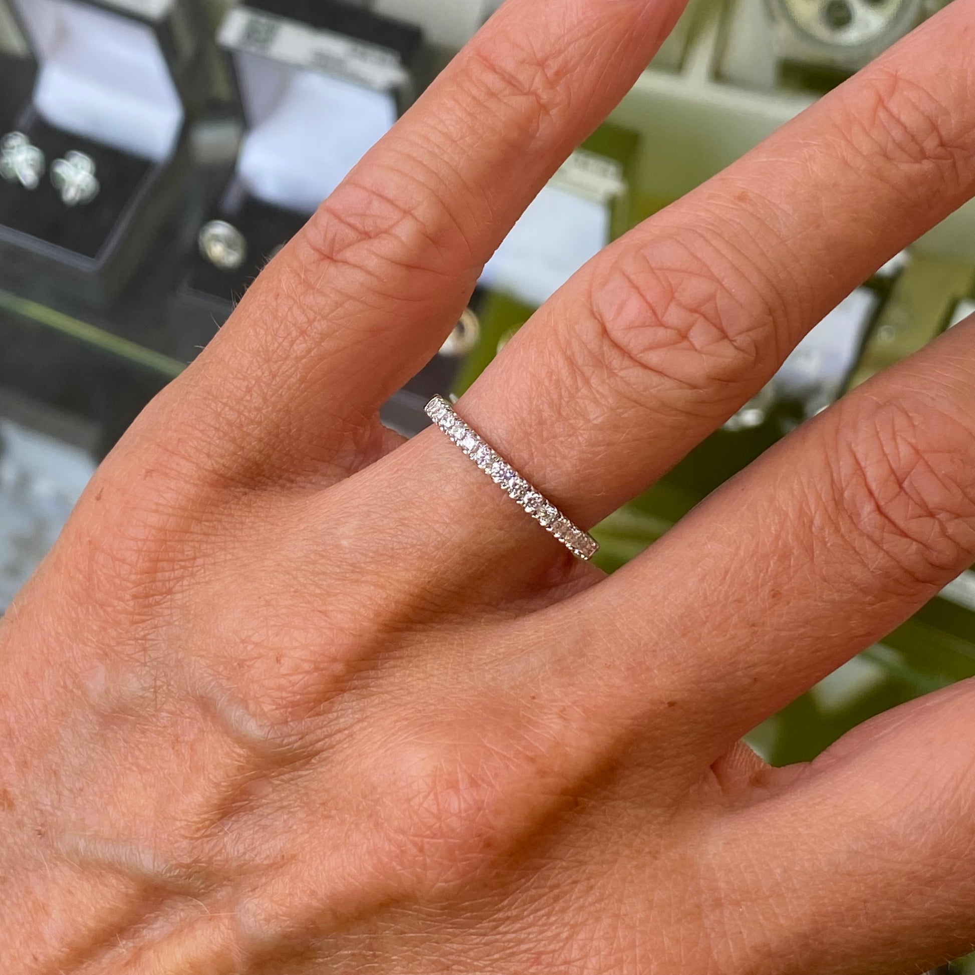 18ct Gold Diamond Eternity Ring 0.23ct - John Ross Jewellers