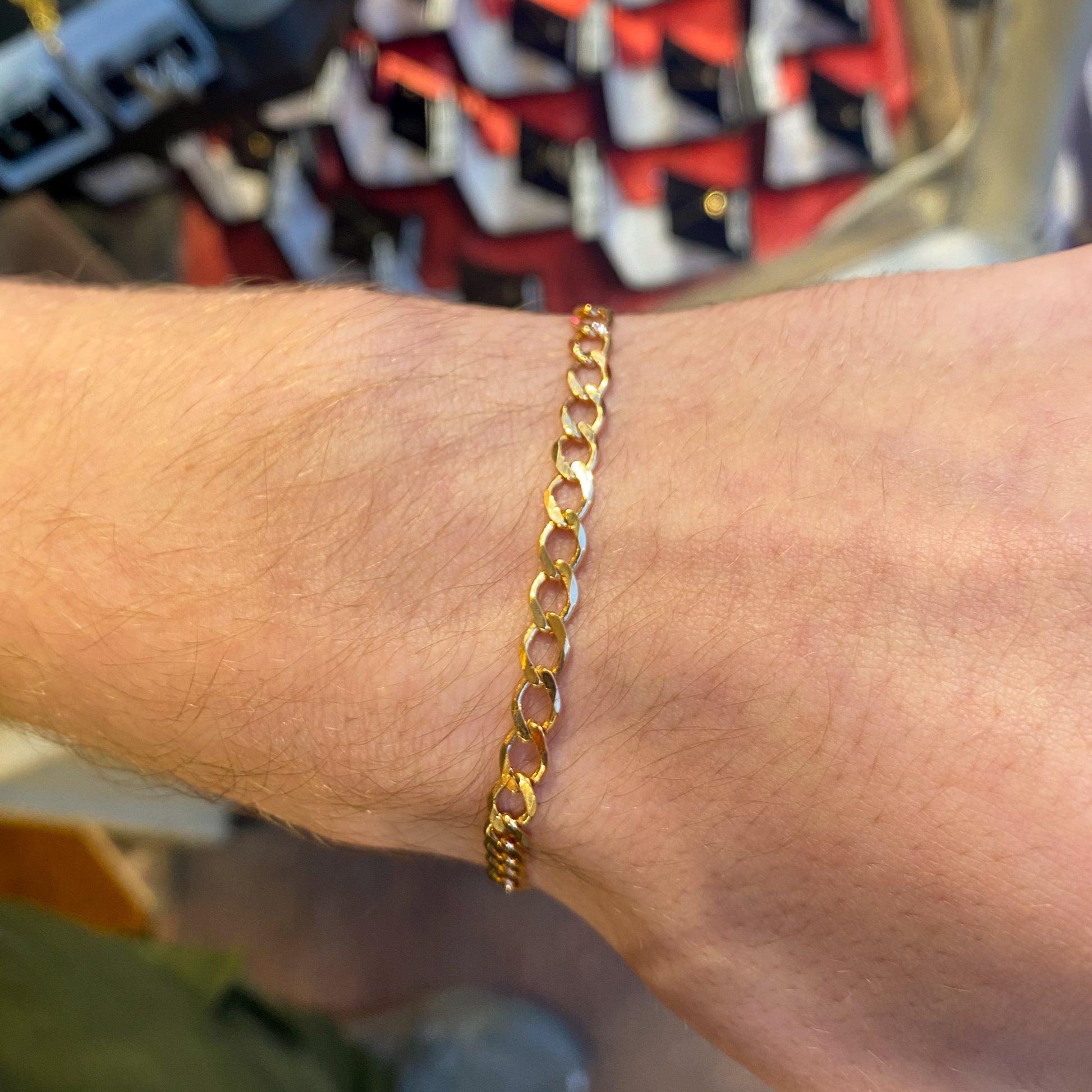 9ct Gold Curb Bracelet - Heavy Look - 8” - John Ross Jewellers