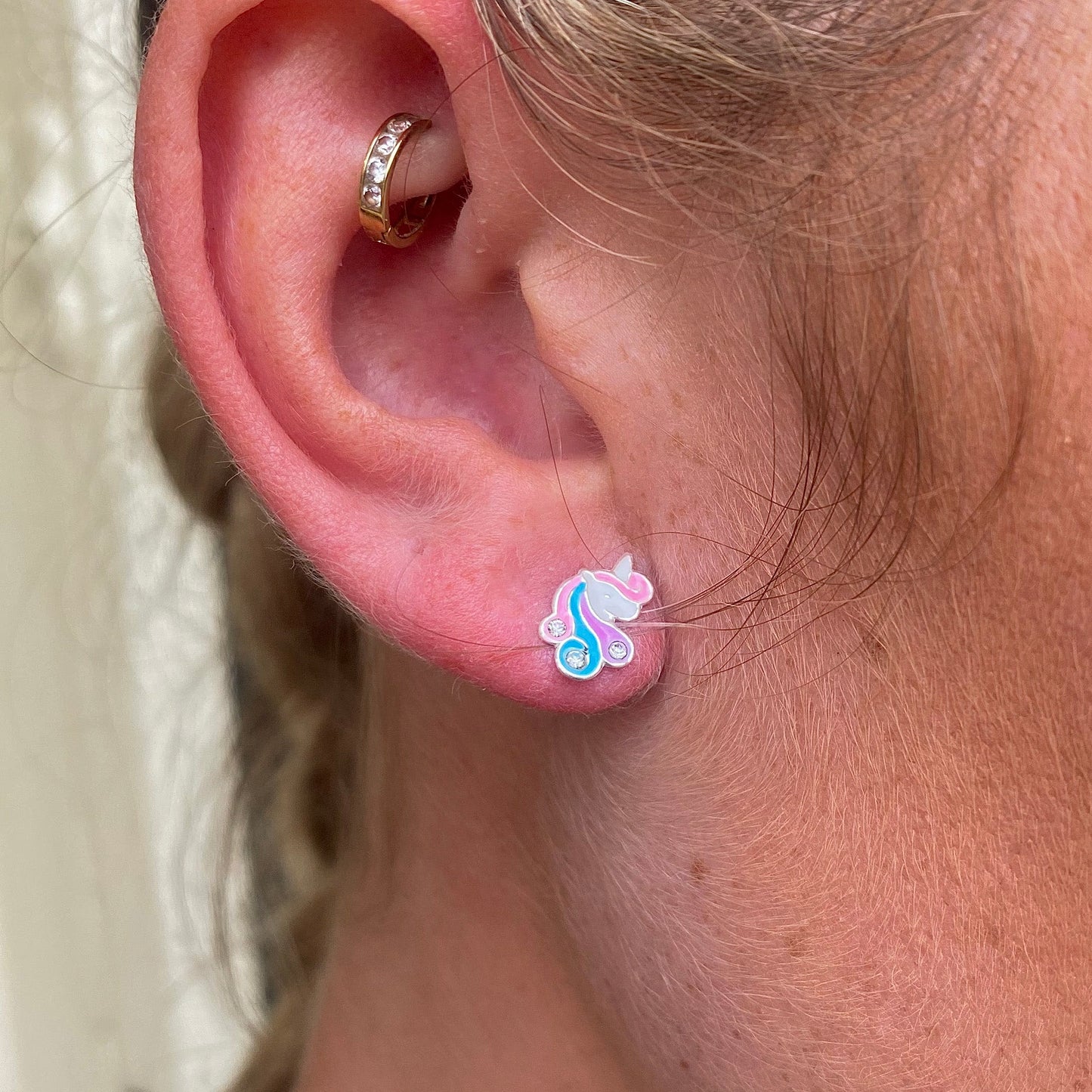 Sparkling Unicorn Stud Earrings - John Ross Jewellers