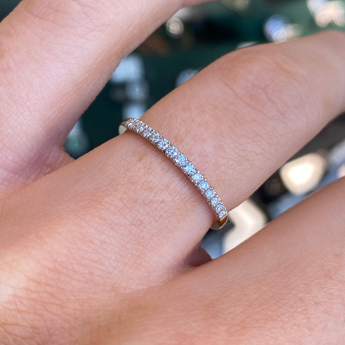 18ct Gold Diamond Set Wedding/Eternity Band | 0.14ct