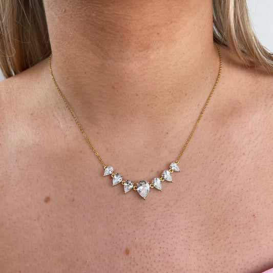 Sunshine CZ Tiara Necklace - John Ross Jewellers