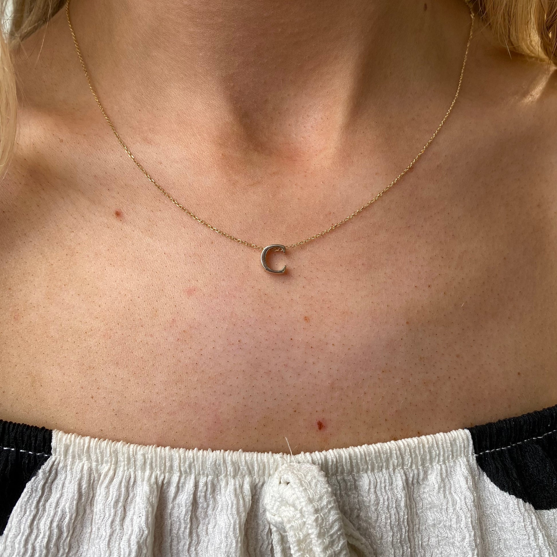 9ct Gold Letter Necklace - John Ross Jewellers