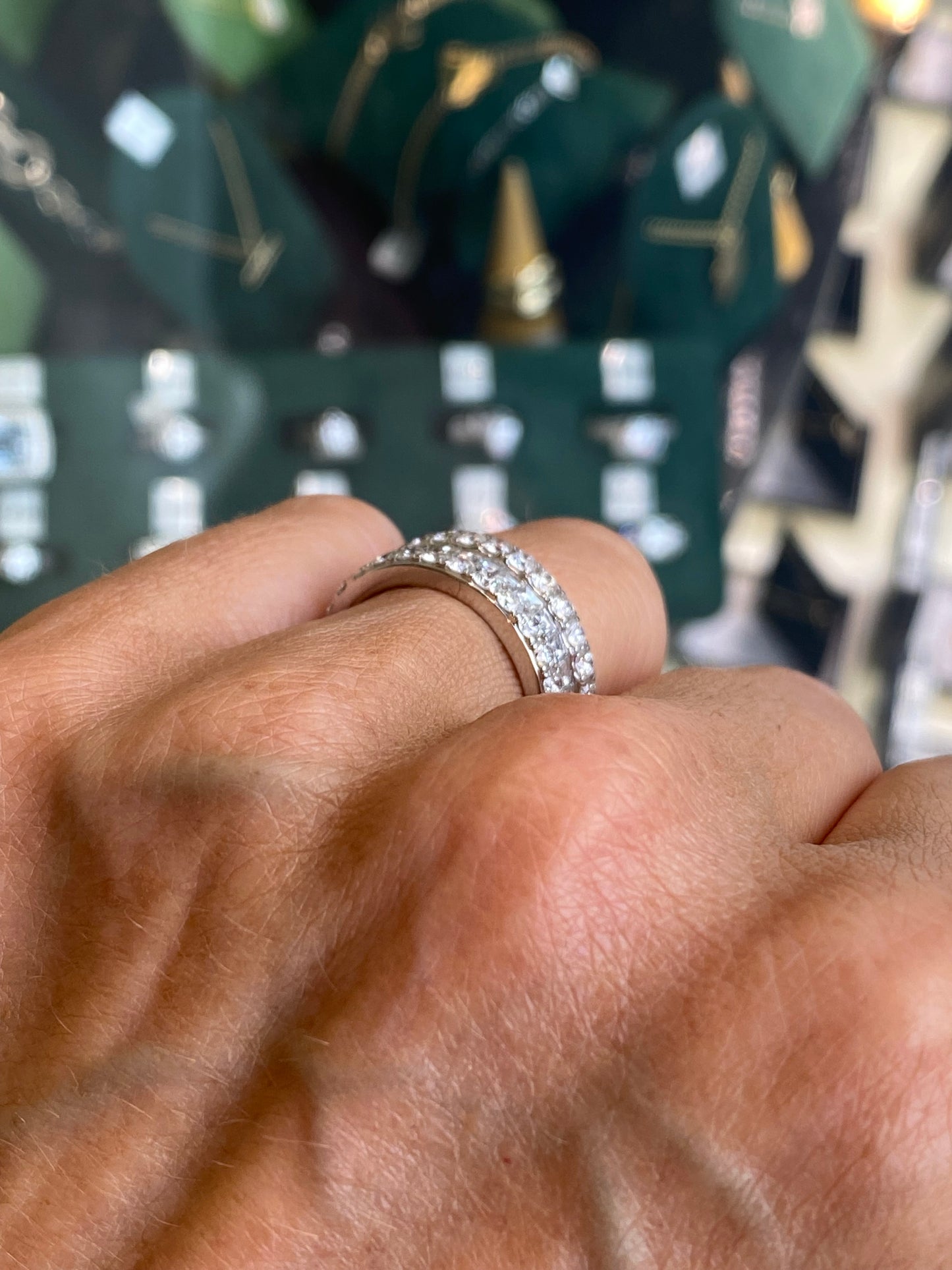 18ct White Gold Diamond Eternity Ring 2.02ct