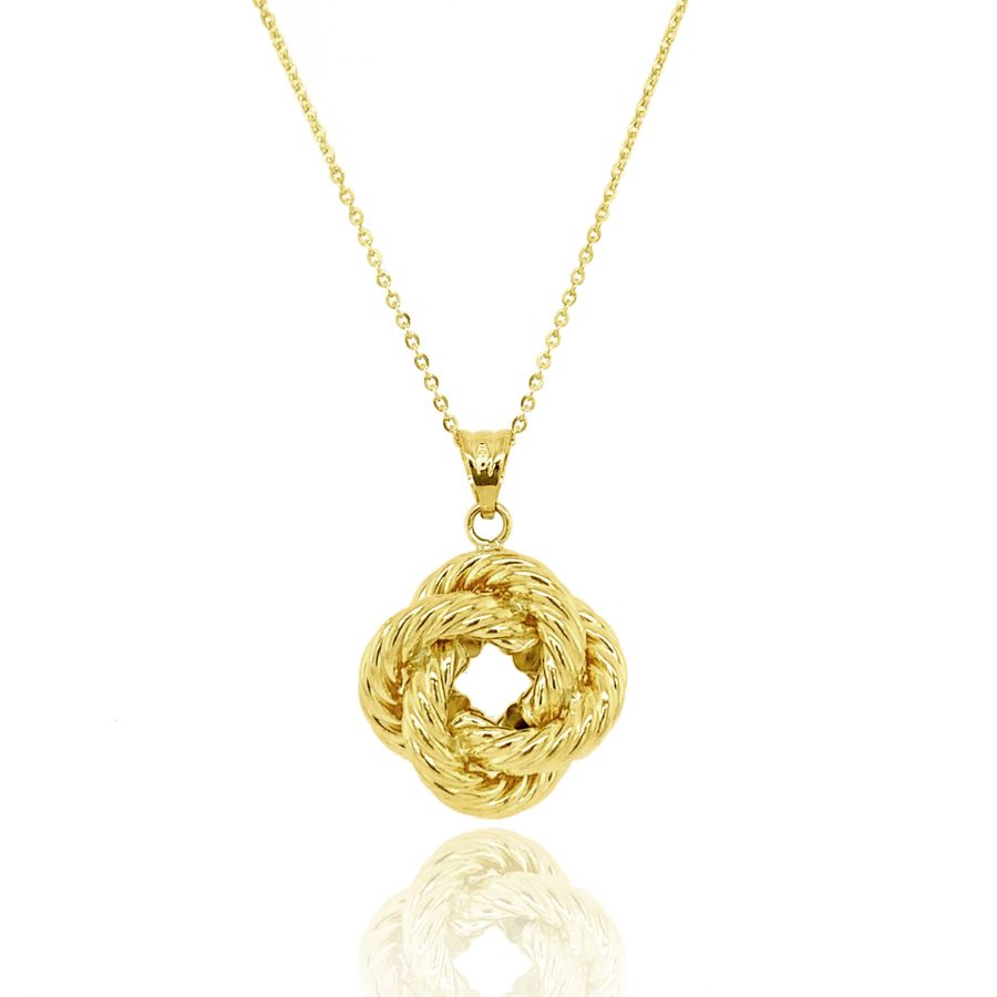 9ct Gold Rope Knot Necklace