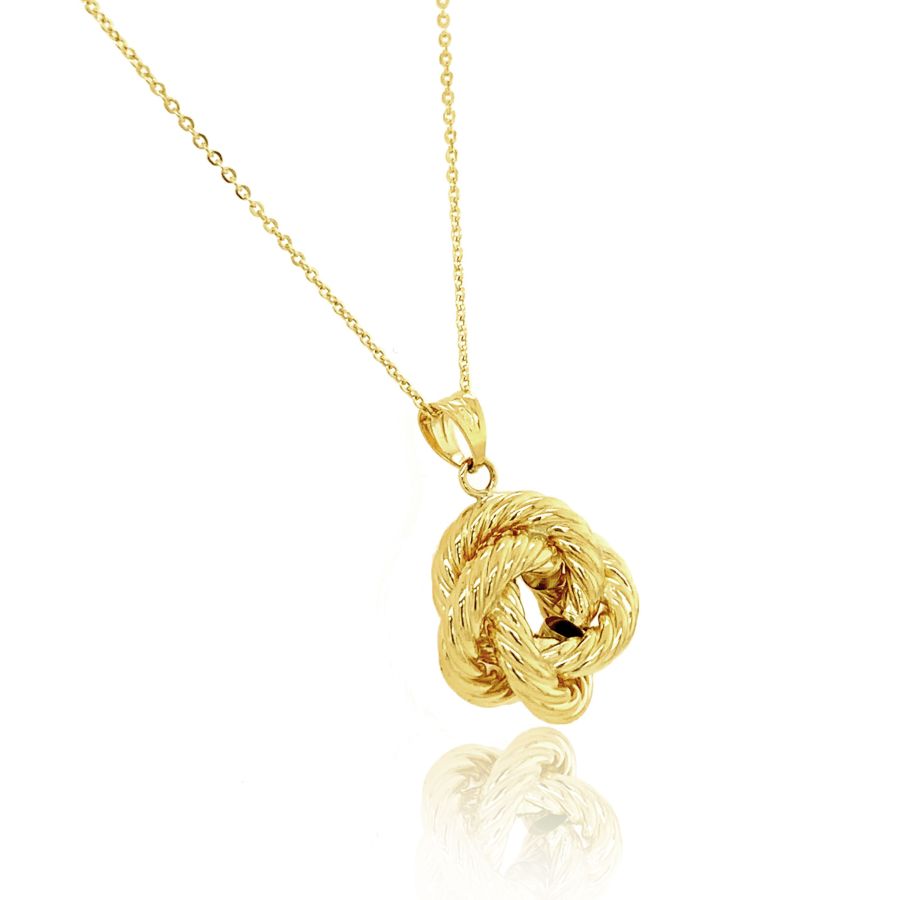 9ct Gold Rope Knot Necklace
