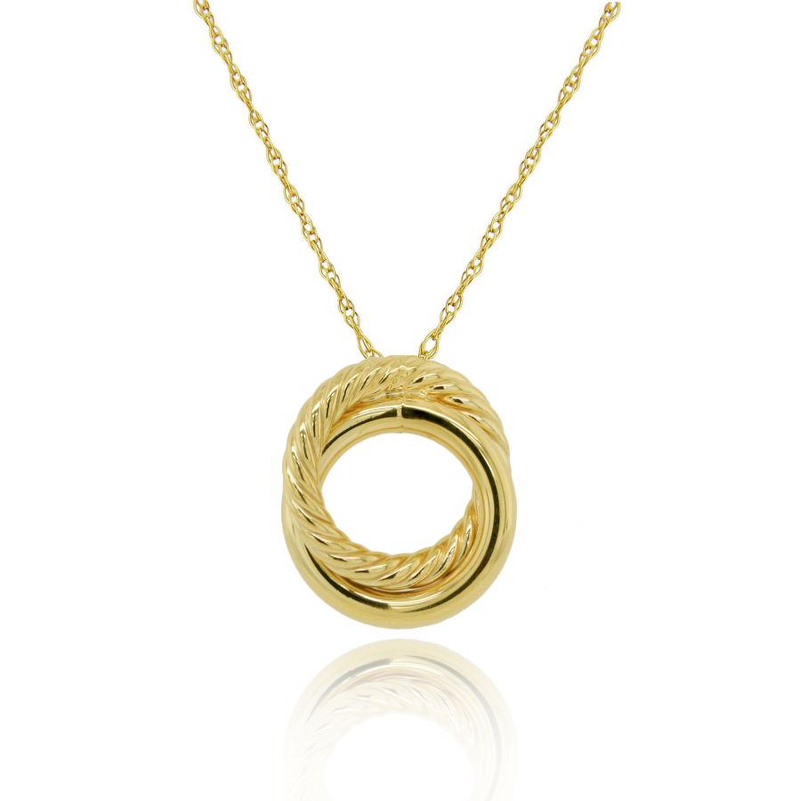 9ct Gold Rope Unity Necklace