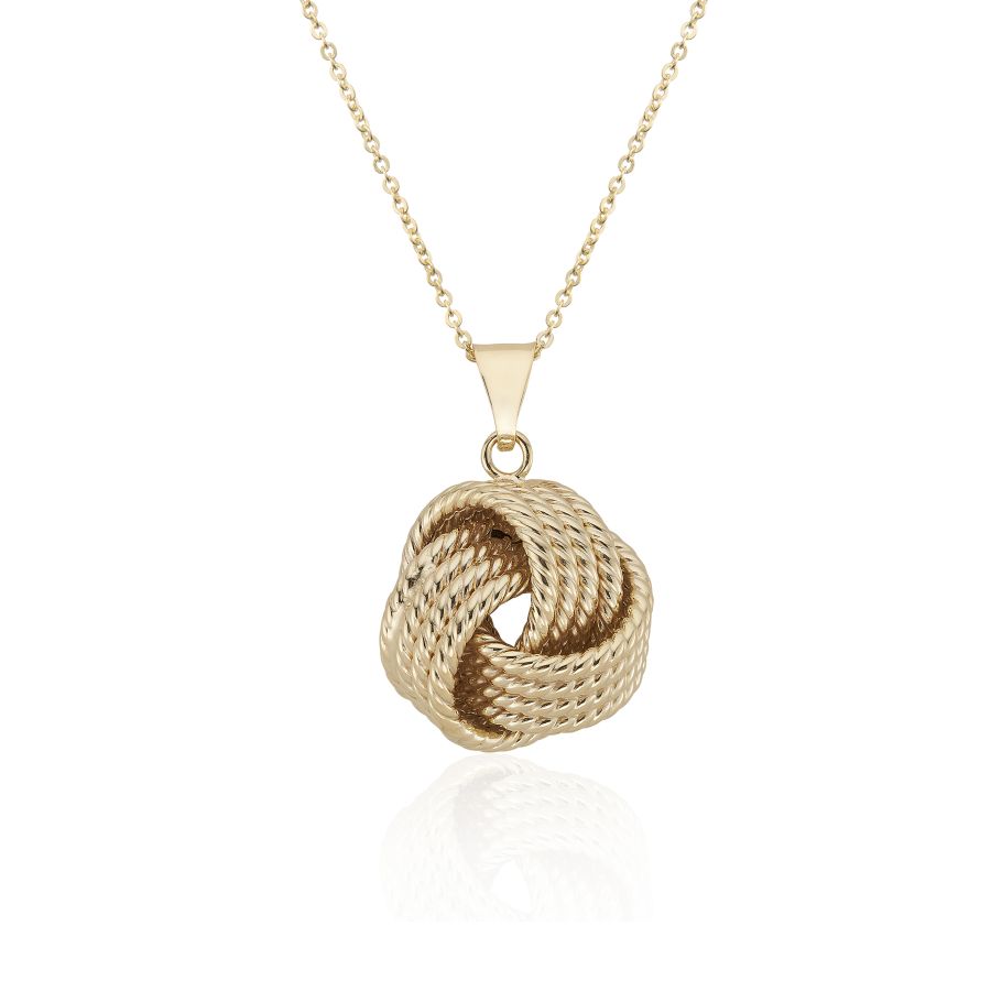 9ct Gold Rope Knot Necklace