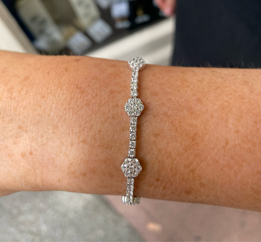 Silver CZ Tennis Bracelet